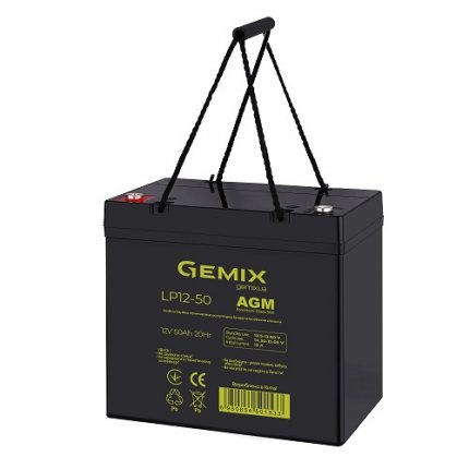 Батарея акумуляторна Gemix LP12-50 AGM
