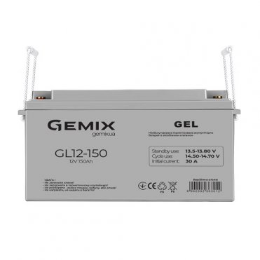 Батарея акумуляторна Gemix GL12-150 GEL(GL12-150)