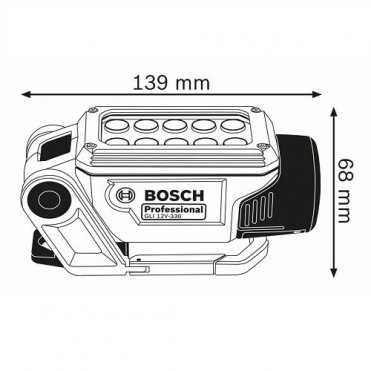 Ліхтар акумуляторний Bosch GLI 12V-330 без акумулятора 06014A0000