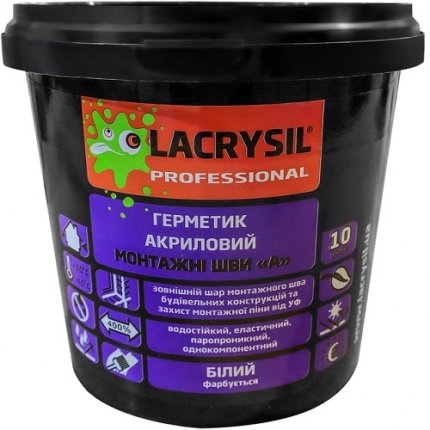 Герметик для монтажних швів А LACRYSIL 1,2 кг