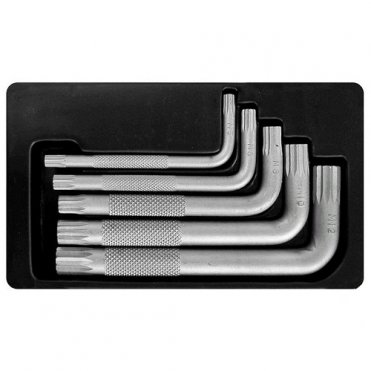 Набор шестигранных ключей S&R SP 5шт в металлическом кейсе(365414005)