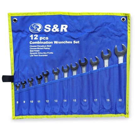 Набор комбинированных ключей S&R 12 шт. 8-22 мм