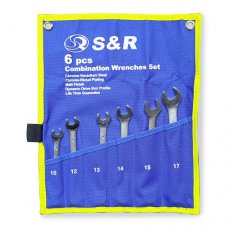 Набір комбінованих ключів S&R 6шт. 10-17 мм