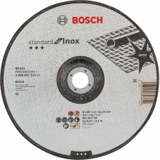 Круг відрізний по нержавіючій сталі Bosch Standard for Inox 230x22.3 мм