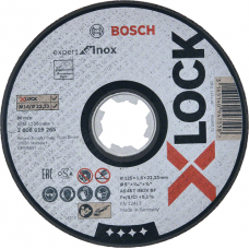 Круг абразивный отрезной Bosch X-Lock Expert for Inox 125x22,2 мм