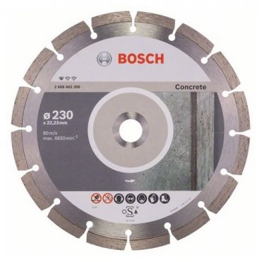 Диск отрезной сегментный Bosch по бетону Professional 180(2608602199)