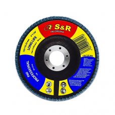 Круг зачистной лепестковый S&R Professional циркониевый 125x22,2 з. 60 сталь
