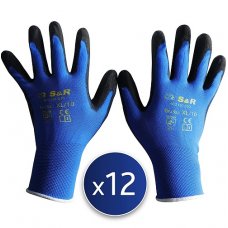 Набір рукавичок S & R XL / 10 поліестер 12 шт.