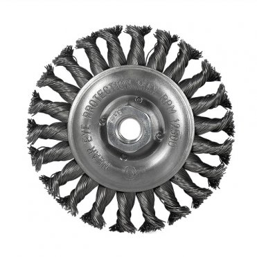 Щетка дисковая S&R, нержавеющая плетенная проволока 125(135556125)