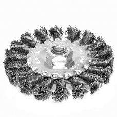Щетка дисковая S&R 100х22,2 мм, плетенная проволока