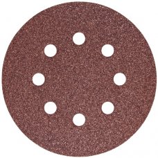Набор шлифовальных кругов S&R D125 P80 - 8 отверстий, 5 шт.