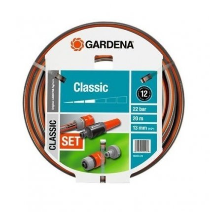 Шланг в комплекті зі сполучними елементами Gardena Classic 1/2