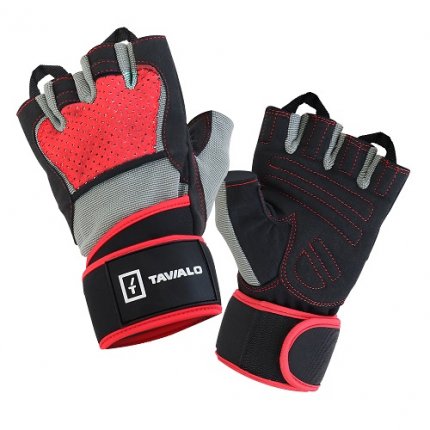 Спортивні рукавички Tavialo Black-Gray-Red M