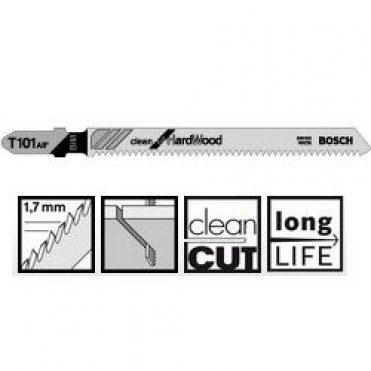 Пильное полотно Bosch Clean for Hard Wood T 101 AIF 5шт (2608634897)
