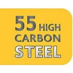 Используется высокоуглеродная карбоновая сталь 55