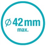 Максимальний діаметр гілок - 42 мм